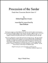 Procession of the Sardar Concert Band sheet music cover